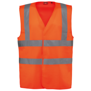 Gilet haute visibilité Orange fluo sans marquage