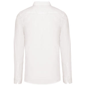 Chemise popeline manches longues blanche