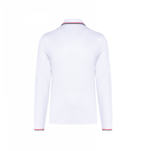 Polo manches longues blanc